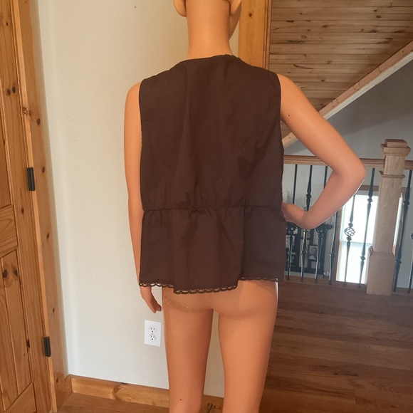 American Eagle Outfitters Dark Brown Blouse - Picture 2 of 4